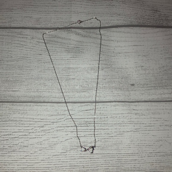 Sterling Silver Infinity Heart Necklace - Picture 2 of 6